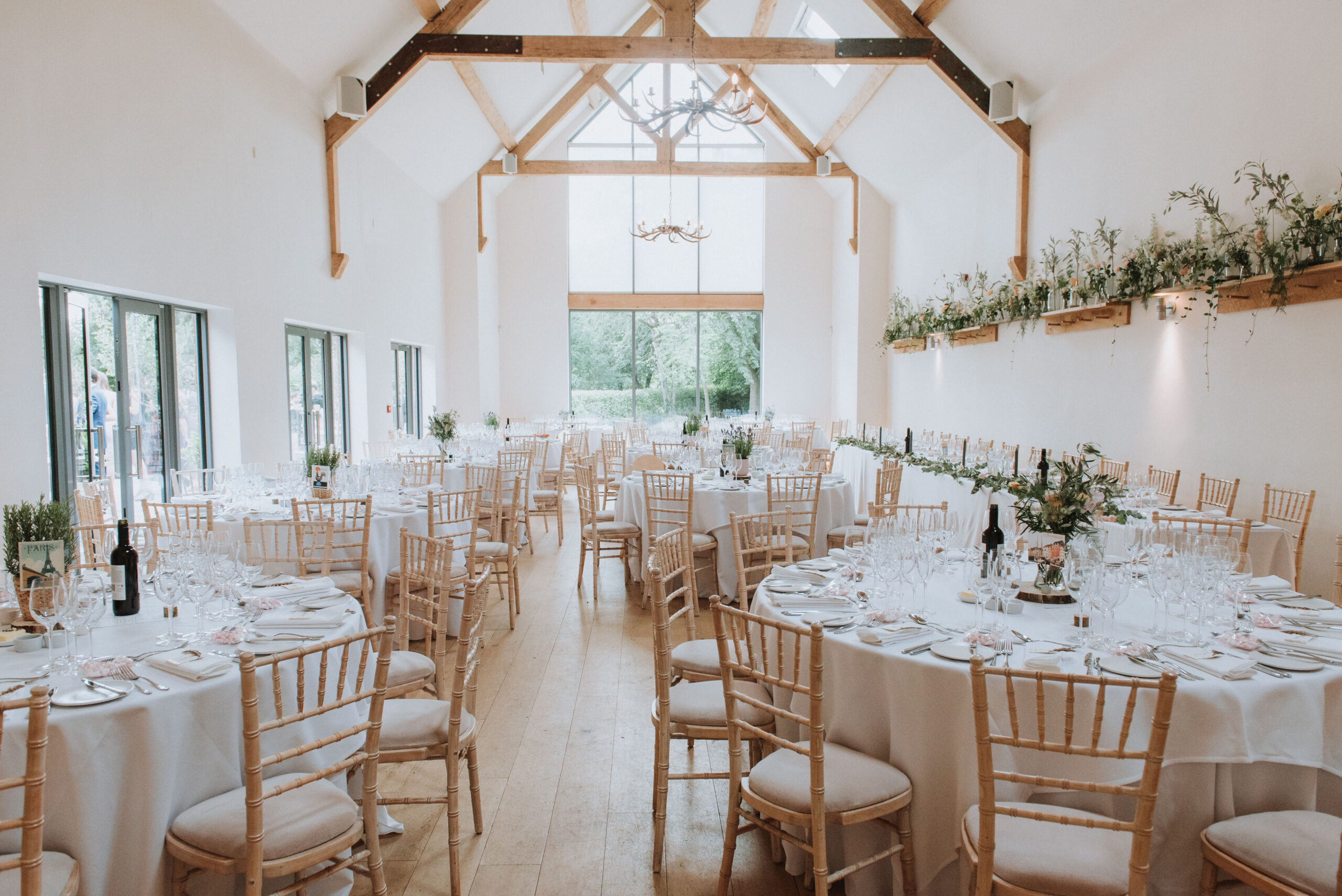 Wedding Breakfast neutral at Millbridge Court