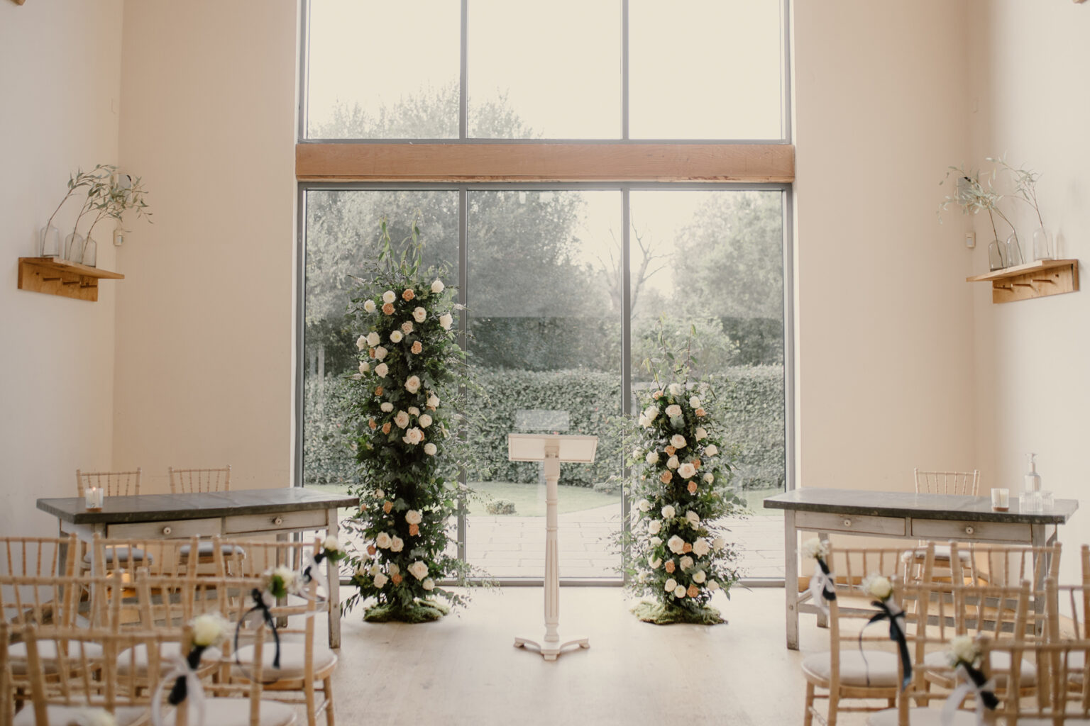 Winter Wedding Ceremony at Millbridge Court