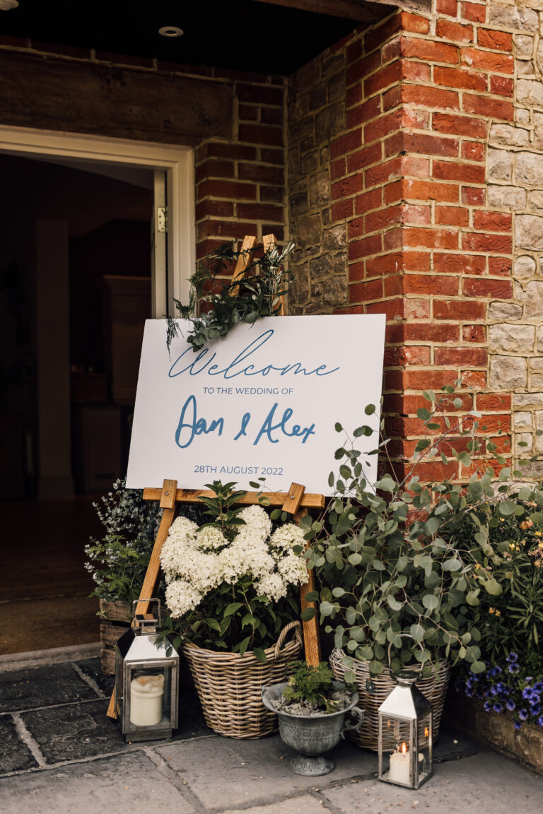 wedding welcome sign